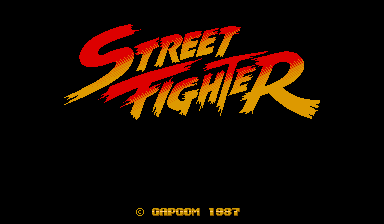 Street Fighter (World. Analog buttons) Title Screen